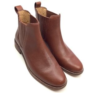 Madewell Women's 6 The Ainsley Brown Leather Chelsea Ankle Boots Booties Shoes